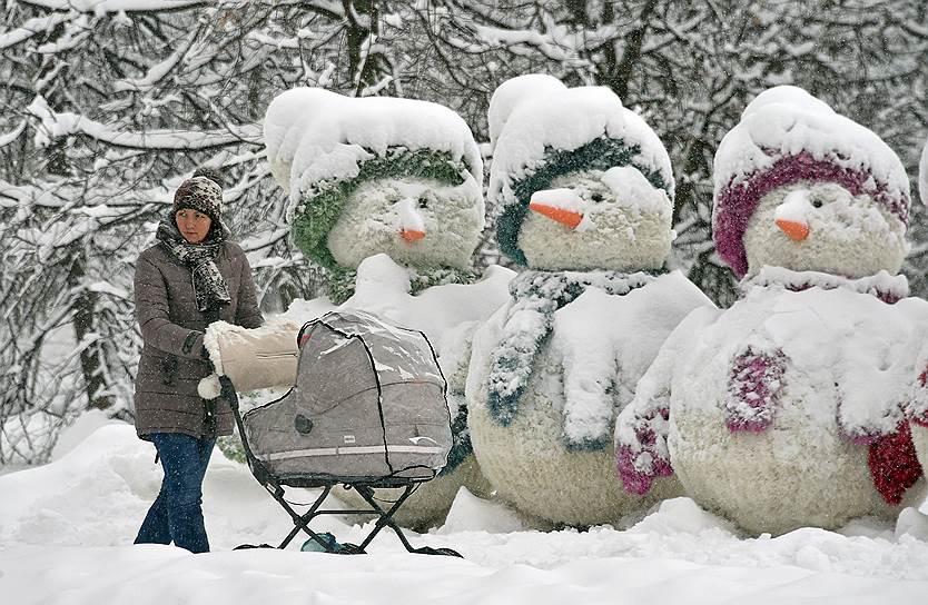 Снеговики в Воронцовском парке
