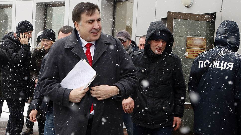 Экс-президент Грузии и лидер «Движения новых сил» («Рух нових сил») Михаил Саакашвили