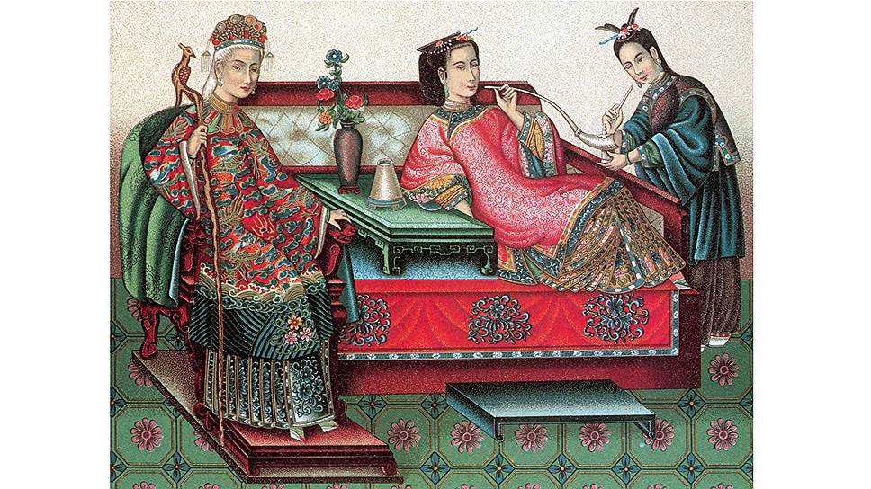 К концу XIX века опиум курила даже китайская императрица