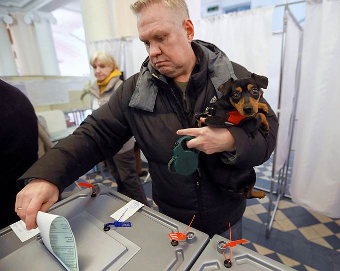 Голосование на выборах президента РФ в Санкт-Петербурге