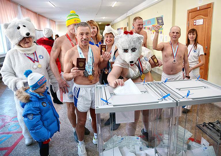 Голосование на выборах президента РФ в Барнауле