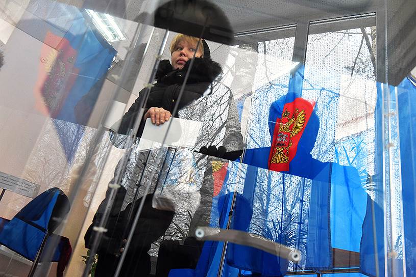 Выборы президента РФ в поселке Шапки Ленинградской области