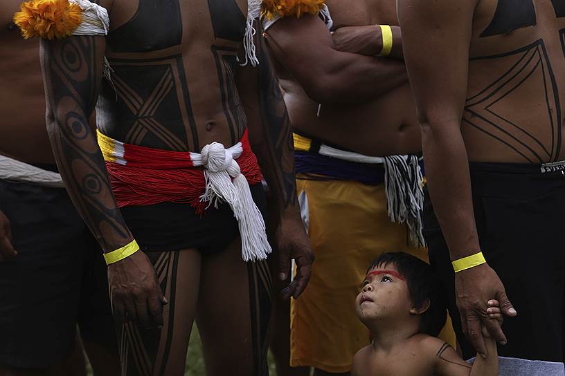 Бразилиа, Бразилия. Ежегодный сбор представителей коренных народов