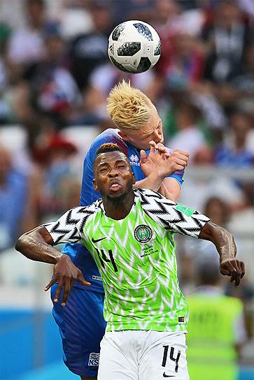 Матч между сборными Нигерии и Исландии на стадионе «Волгоград Арена»