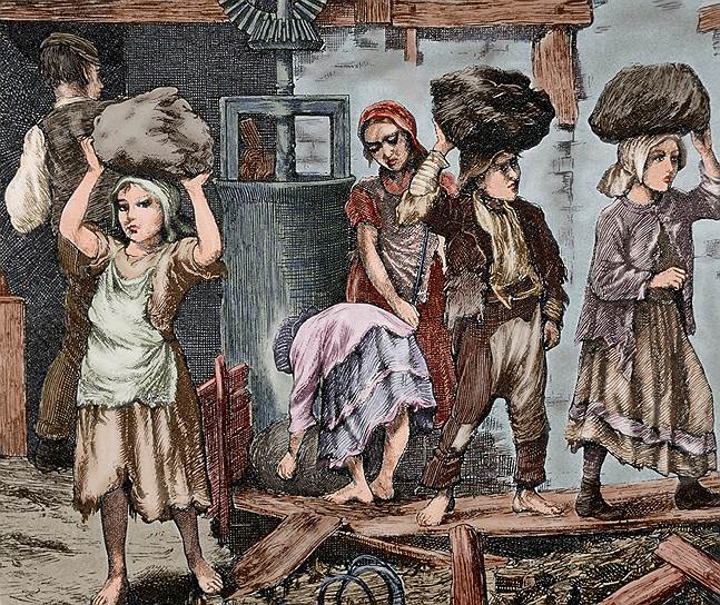 В начале XIX века детский труд в Великобритании был нормой