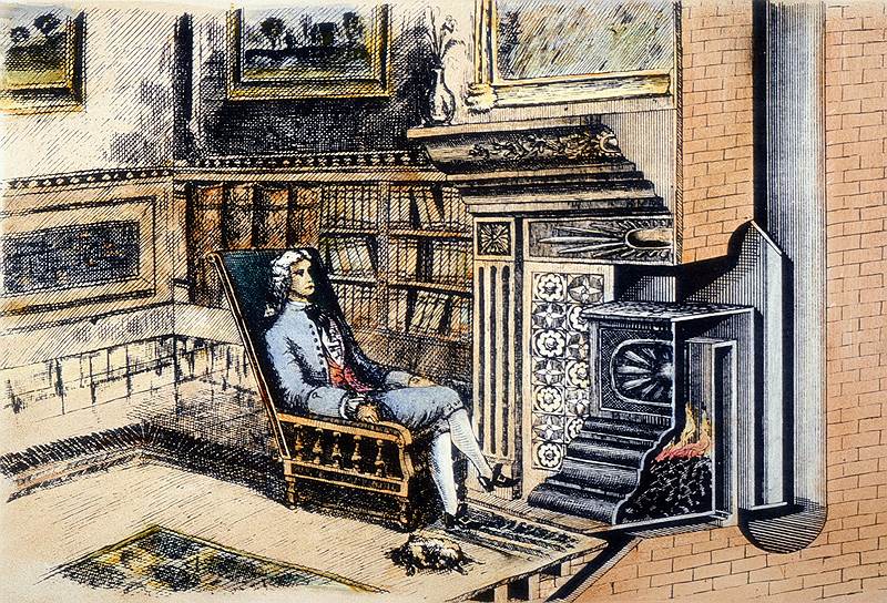 Бенджамин Франклин прославился не только бурной политической деятельностью и экспериментами с электричеством, но и инновациями в вопросах отопления