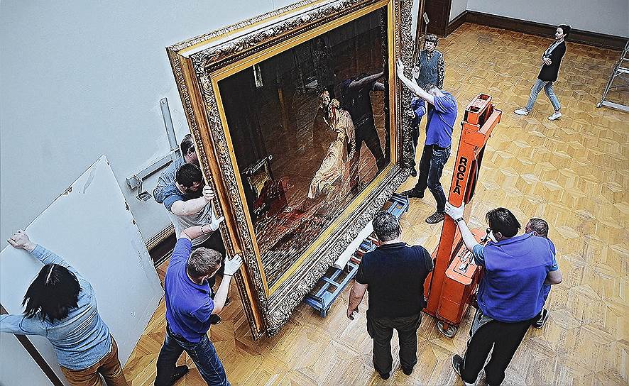 В Третьяковской галерее вандал повредил картину Репина «Иван Грозный и сын его Иван». Заметность: 812,88