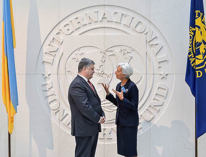 Президент Украины Петр Порошенко и директор-распорядитель МВФ Кристин Лагард