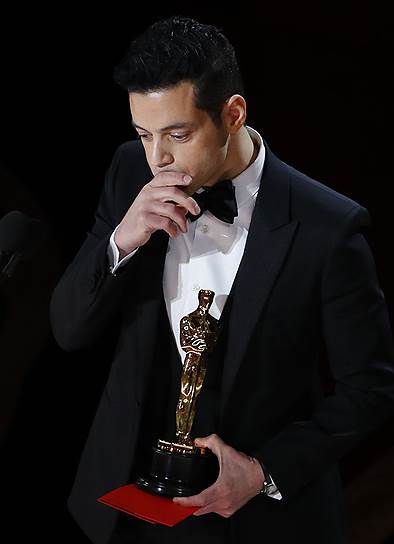 Актер Рами Малек забрал «Оскар» за «Лучшую мужскую роль». Он сыграл Фредди Меркьюри в байопике «Богемская рапсодия»