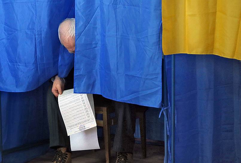 31 марта, Киев. Голосование на выборах президента Украины