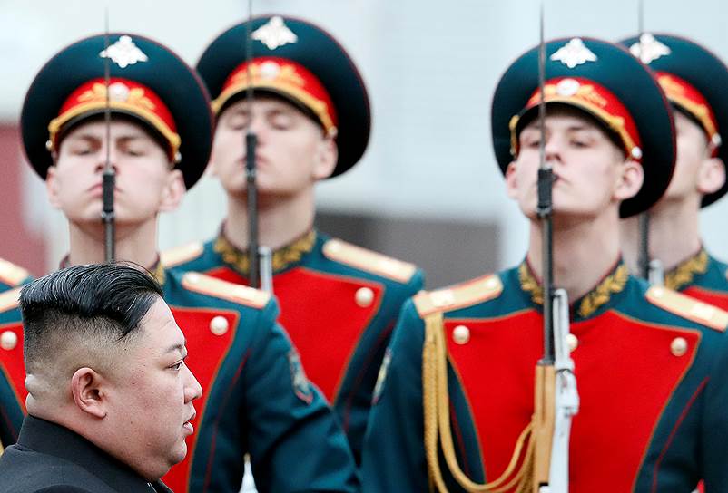 Владивосток, Россия. Визит лидера КНДР Ким Чен Ына
