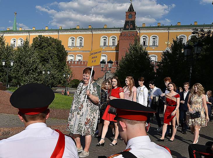 Празднование «Московского выпускного-2019» в Александровском саду