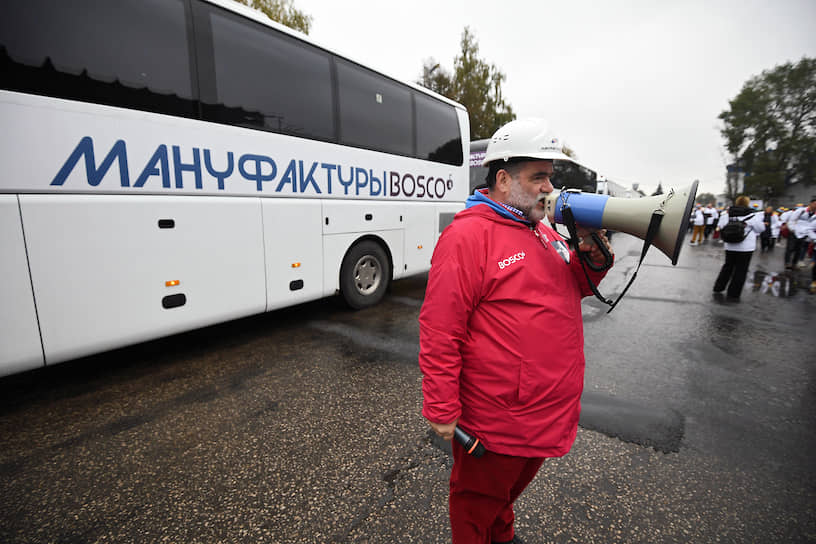 Председатель наблюдательного совета компании Bosco di Ciliegi Михаил Куснирович на церемонии открытия производственного комплекса «Мануфактуры Боско» в Калуге