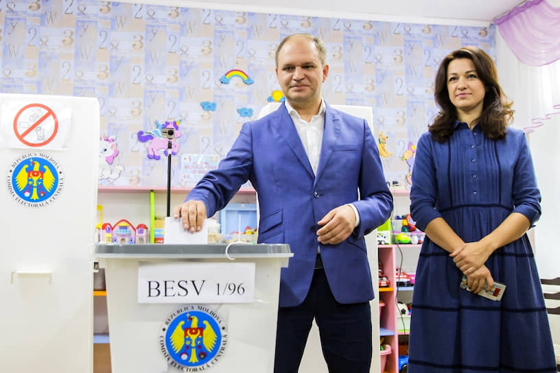 Новы мэр Кишинева Ион Чебан с женой Татьяной
