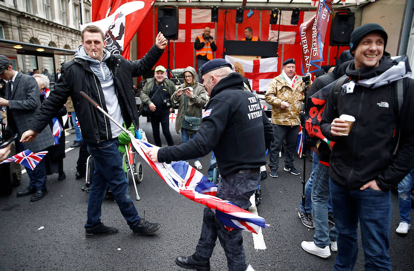 Демонстрация сторонников «Брексита» в Лондоне