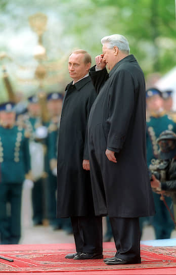 7 мая 2000 года. Первый президент России Борис Ельцин на инаугурации Владимира Путина в Кремле