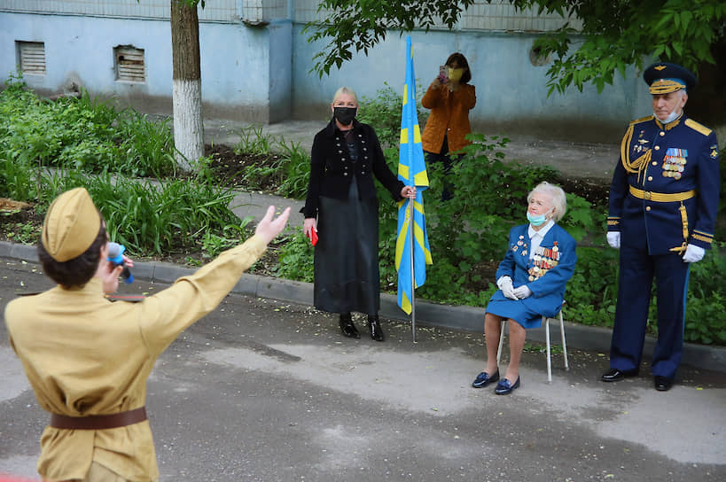 Москва. Чествование ветерана Великой Отечественной войны