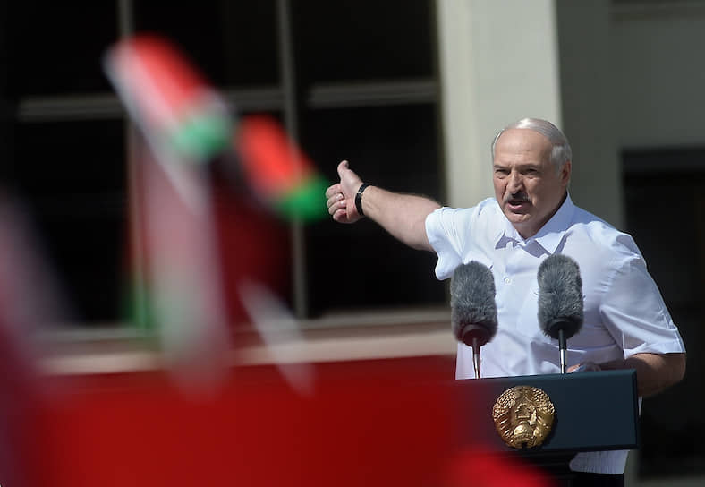 Митинг в поддержку президента Белоруссии Александра Лукашенко (на фото)