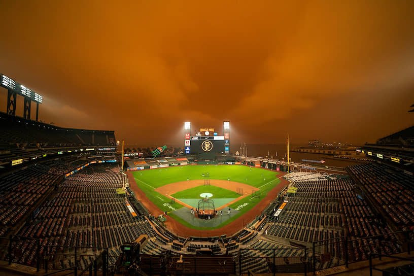 Бейсбольный стадион «Оракл-парк» в пригороде Сан-Франциско