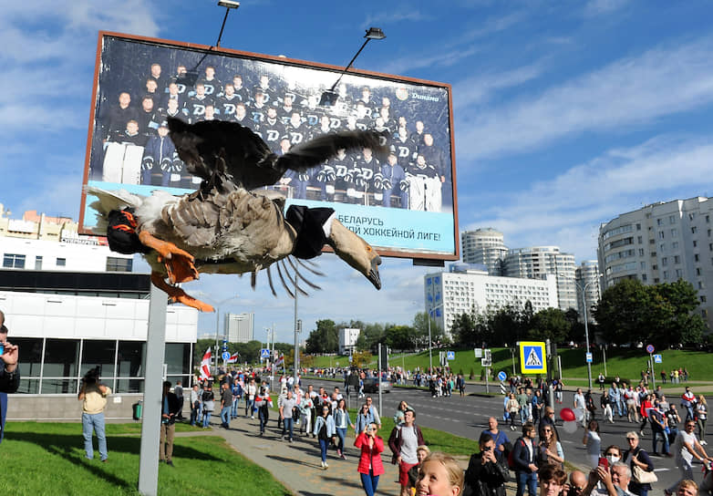 Минск. Акция протеста оппозиции «Марш героев» в центре города