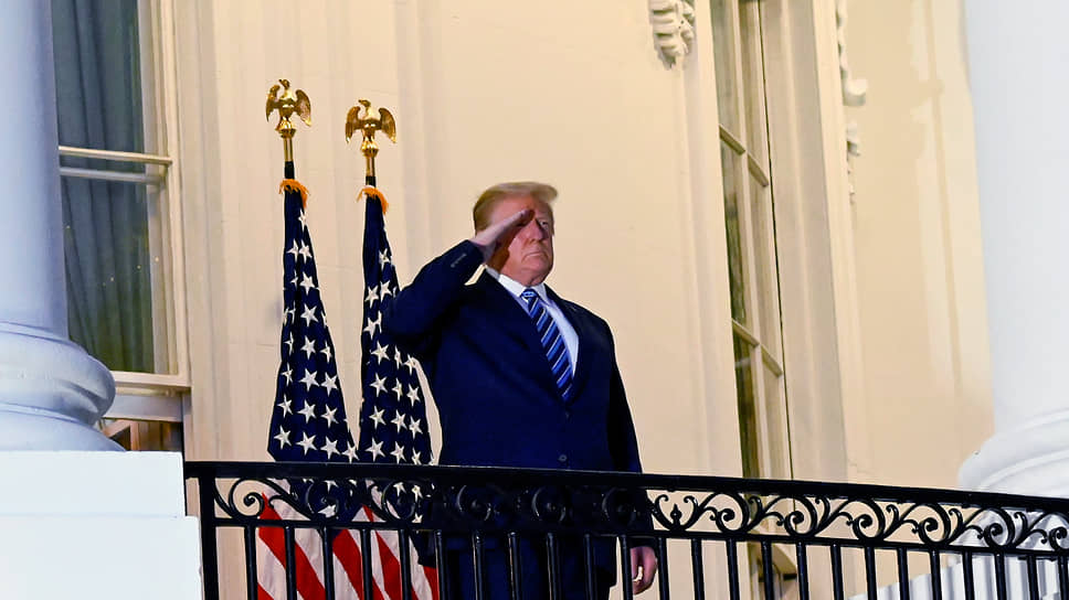 Как президент США вернулся в Белый дом спустя три дня после госпитализации из-за коронавирусап сбросил маску
