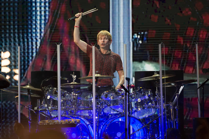 Зак Старки за барабанами группы The Who. Колумбус, штат Огайо, 2015 год