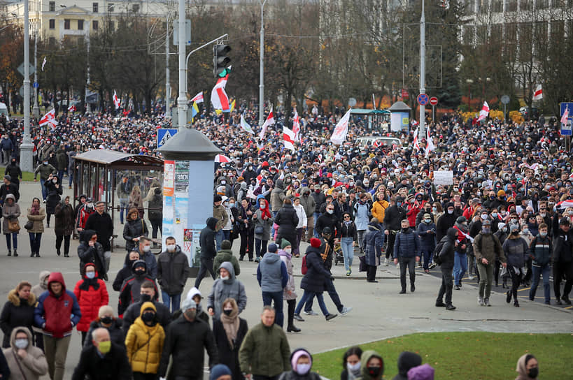 Протестная акция оппозиции в Белоруссии 