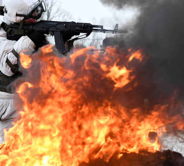 Московская область. Боевая подготовка военнослужащих на полигоне «Головеньки»