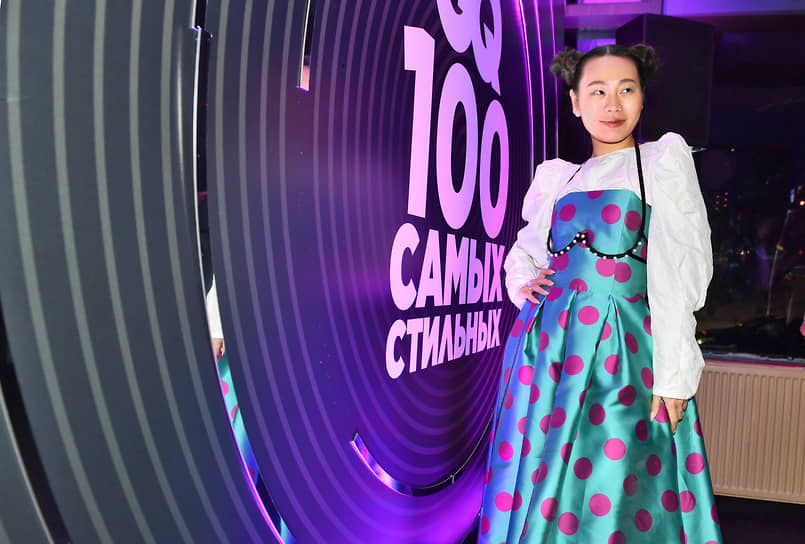 Актриса, режиссер Ян Гэ на коктейле по случаю выхода ежегодного рейтинга «100 самых стильных» по версии журнала GQ