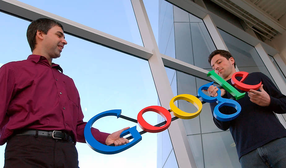 Основатели Google Сергей Брин и Ларри Пейдж