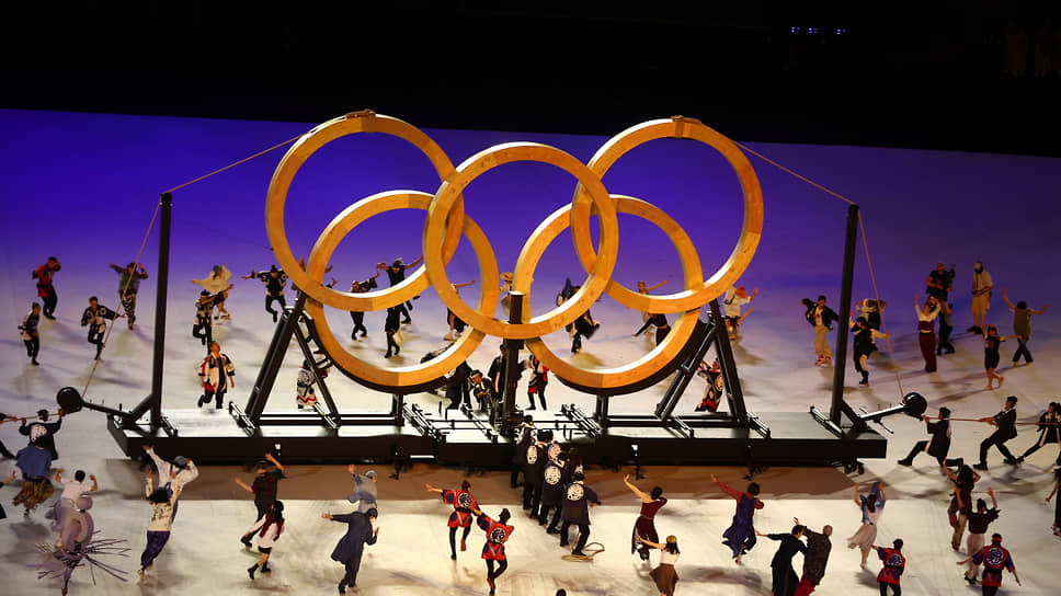Представление во время церемонии открытия Олимпиады