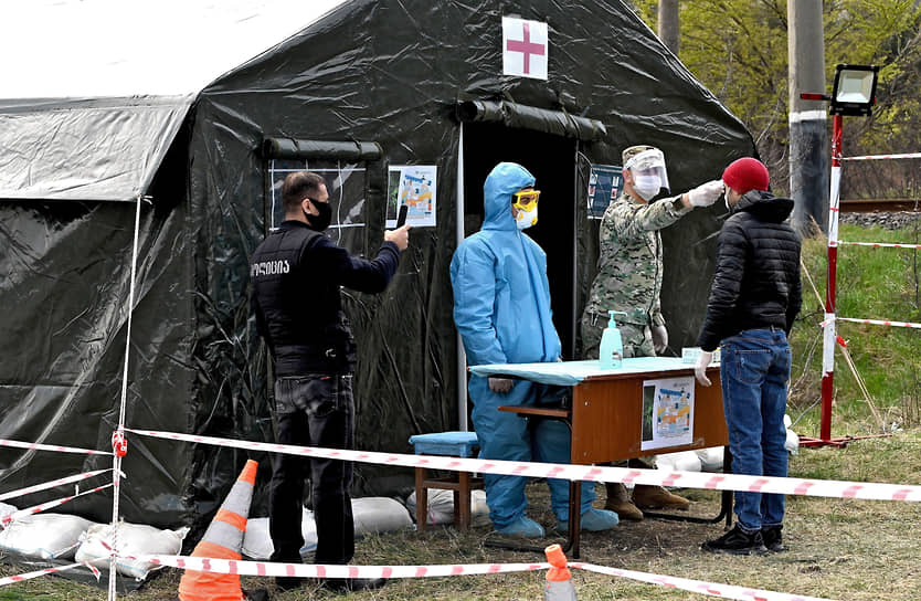 КПП при въезде в Тбилиси