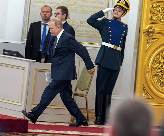 Владимир Путин держался тоже по-спортсменски