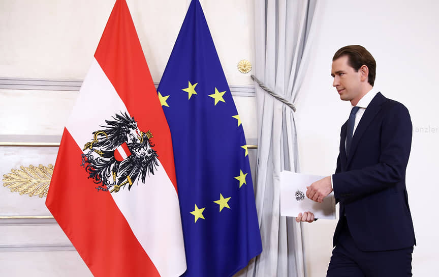 Ушедший в отставку канцлер Австрии Себастьян Курц