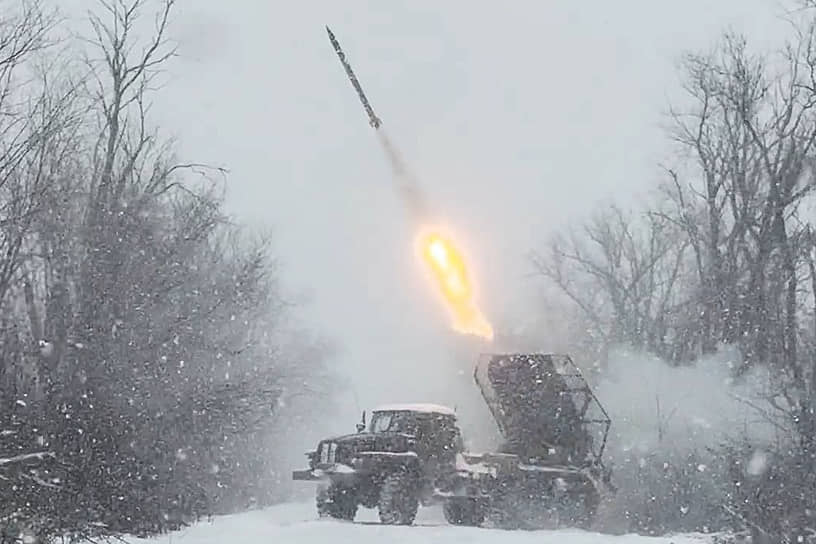 Боевая работа российских артиллеристов