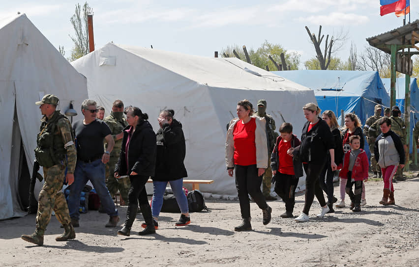 Пункт временного размещения эвакуированных в селе Безыменное ДНР