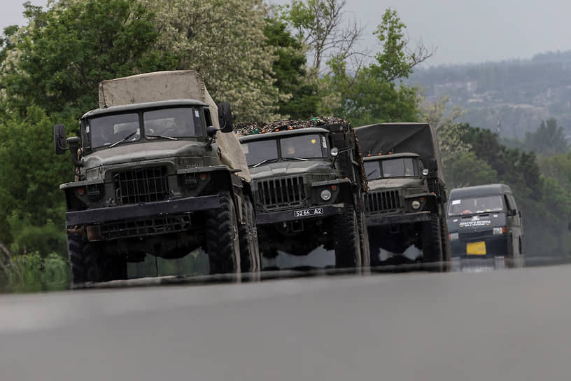 Движение военной техники в Донецкой области