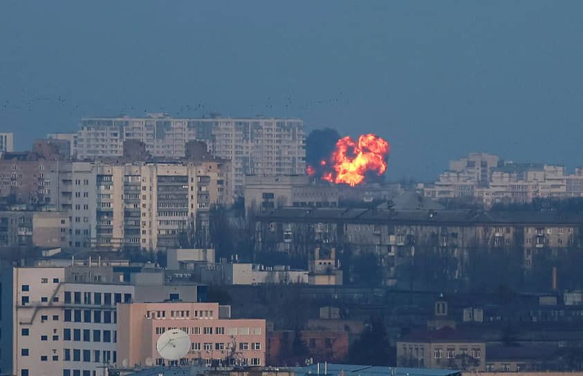 Ракетный удар в Киеве