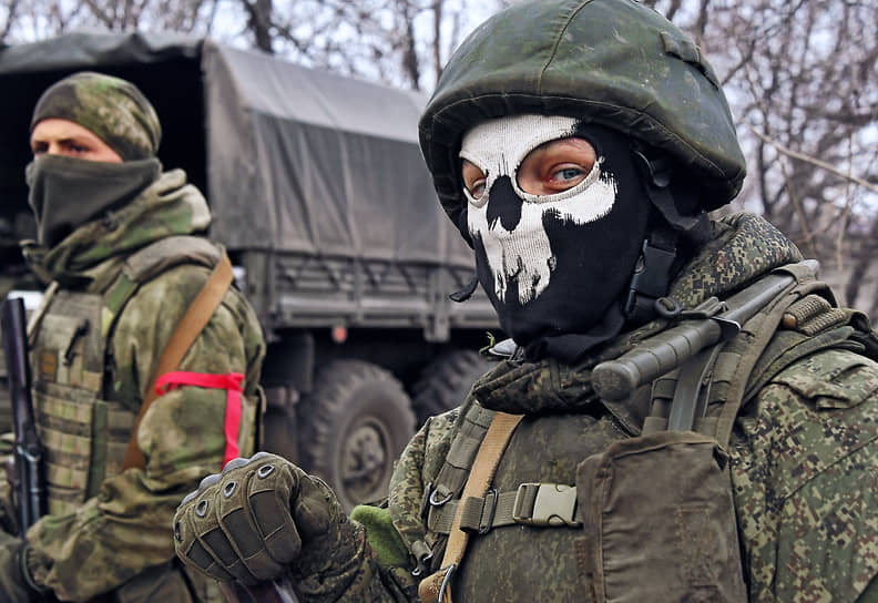 ДНР. Военнослужащие в масках