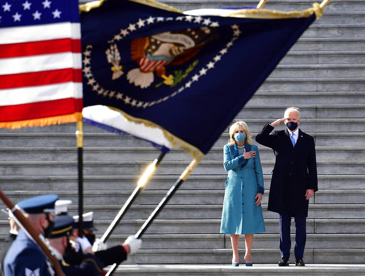 Президент США Джо Байден с женой Джилл
