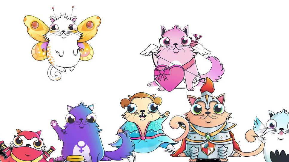 Кадр из онлайн-игры СryptoKitties