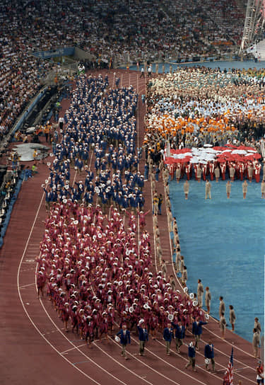Церемония открытия XXV Олимпийских игр в Барселоне