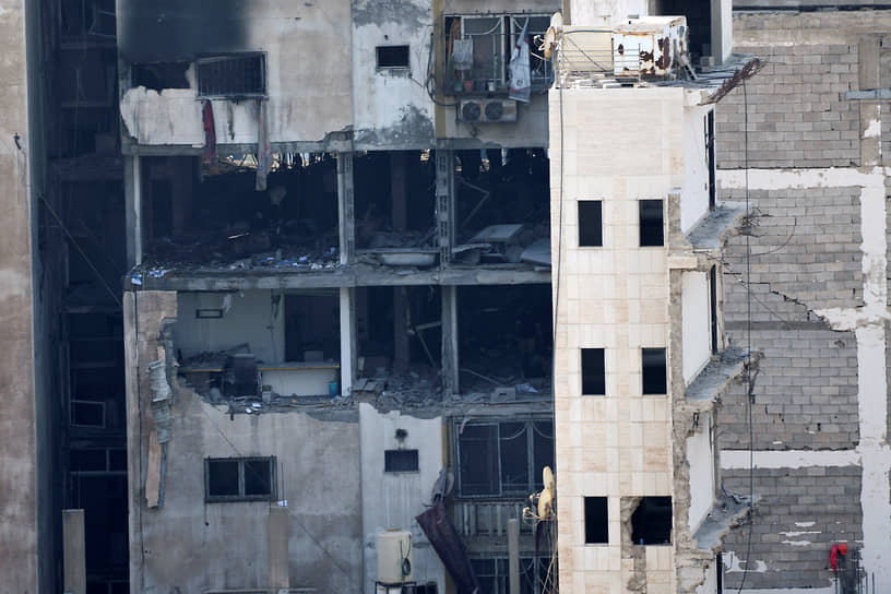 5 августа Армия обороны Израиля (ЦАХАЛ) начала наносить удары по целям в секторе Газа&lt;br>
На фото: уничтоженный ракетными ударами дом