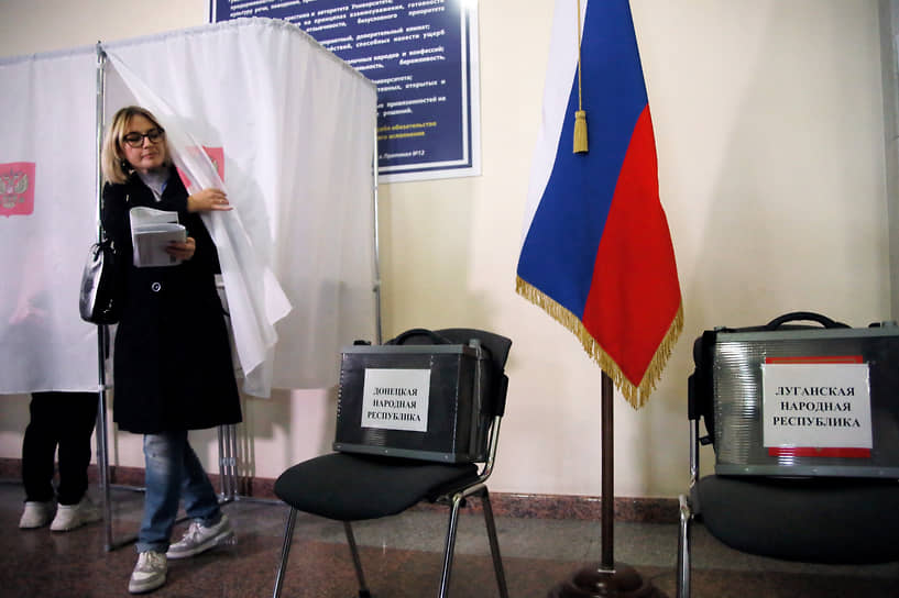 Голосование на избирательном участке в ДГТУ 