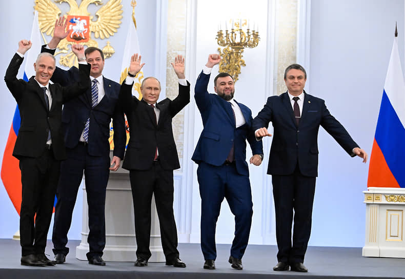 Владимир Путин и главы новых субъектов