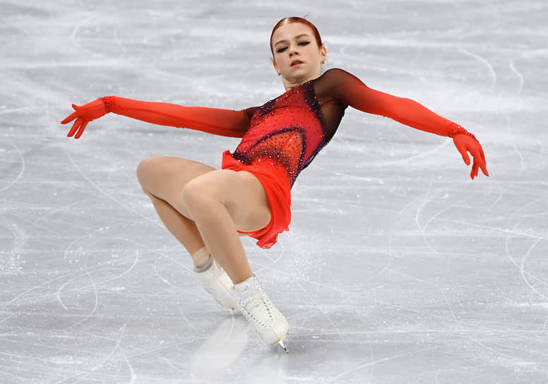 Выступление Александры Трусовой на зимних Олимпийских играх в Пекине