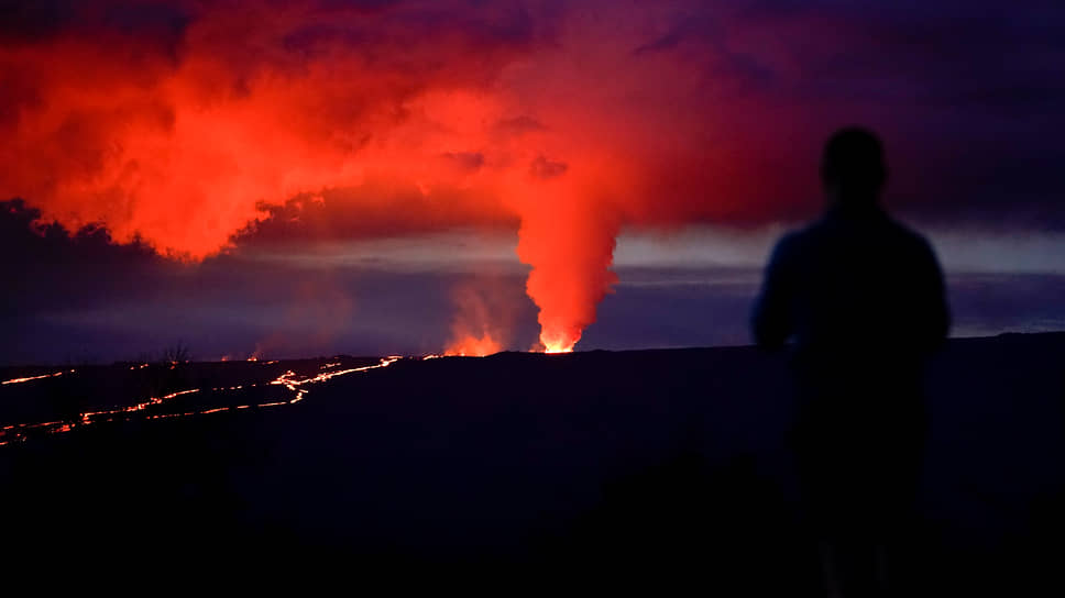 Извержение вулкана Мауна-Лоа на Гавайях
