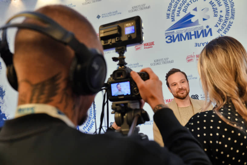 Актер, режиссер Алексей Чадов на церемонии открытия фестиваля «Зимний» в кинотеатре «Художественный»