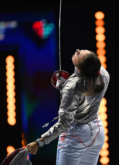 Двукратная олимпийская чемпионка София Позднякова во время командных соревнований