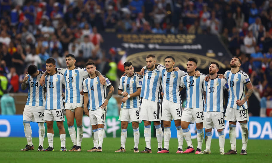 Сборная Аргентины во время серии послематчевых пенальти